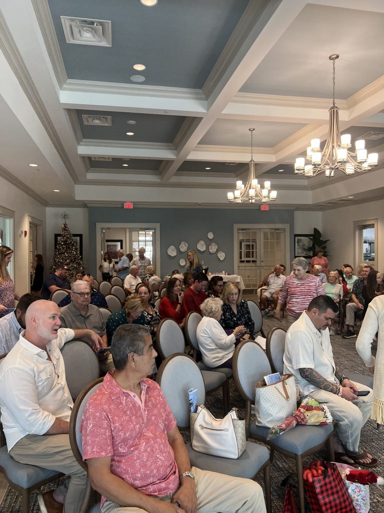 An audience at a Christmas recital for The Vivia Taylor Music Program