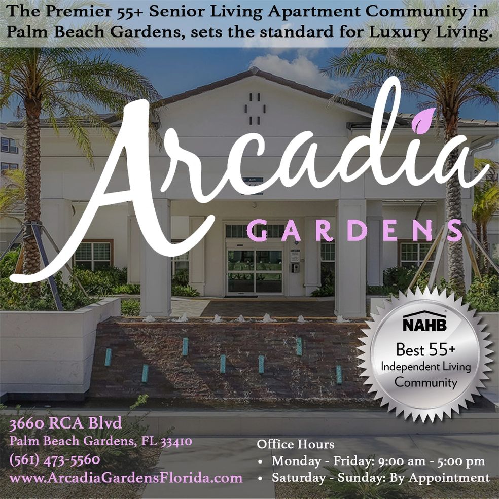Arcadia Gardens Senior Living Community Logo.