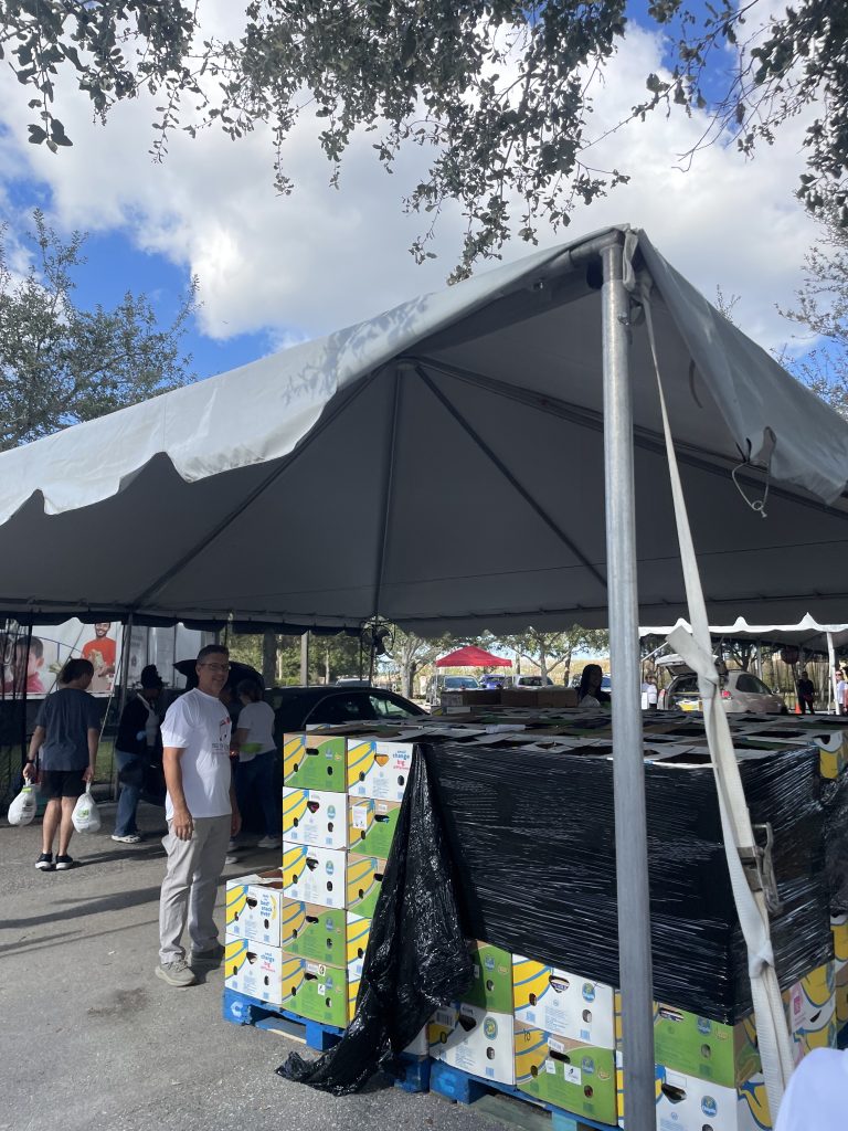 Donated items at Feed the Hungry